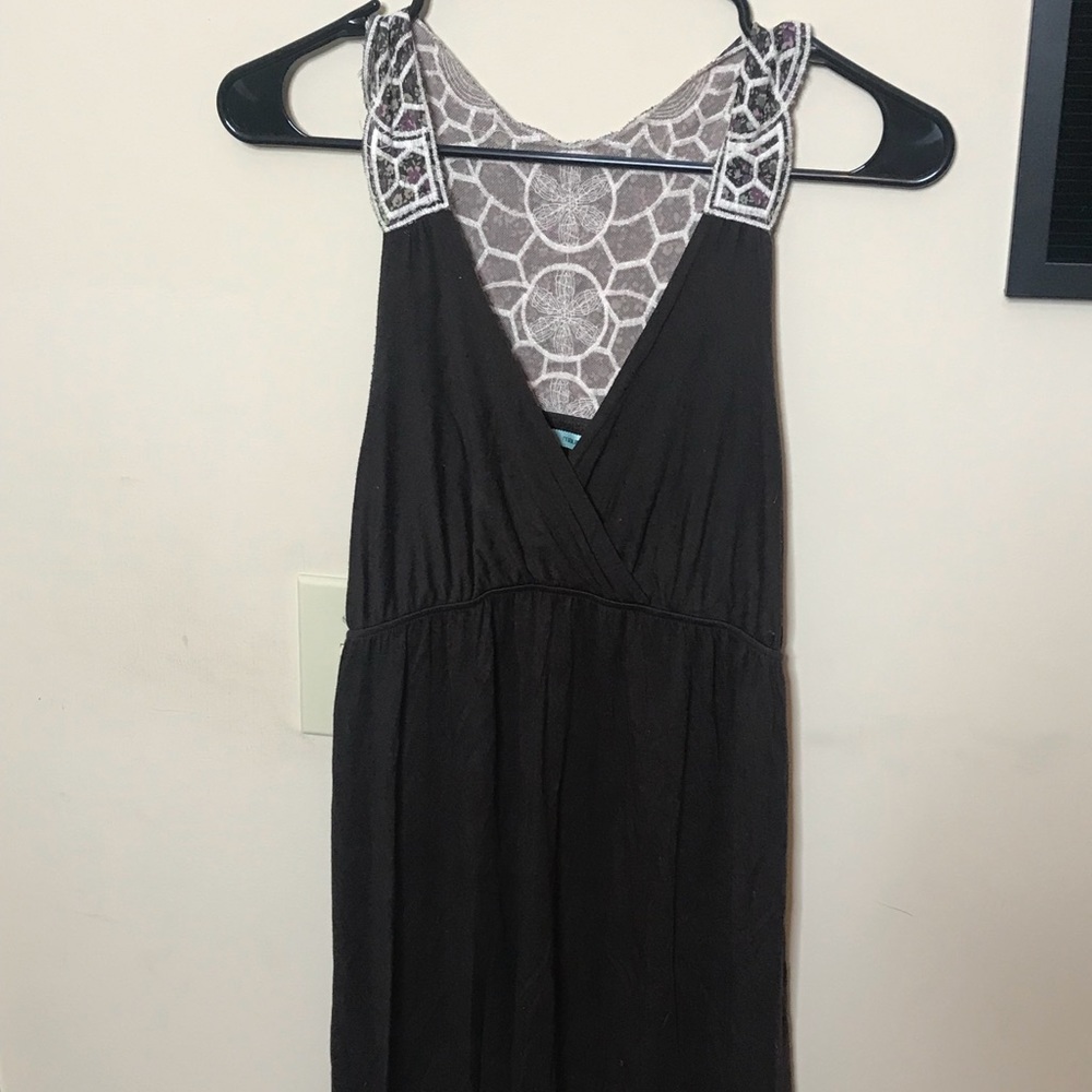 Deep Purple Crochet Back Cotton Sundress